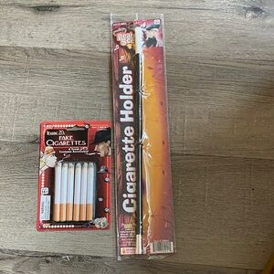 Fake Cigarettes and Cigarette Holder Set for Halloween Costume